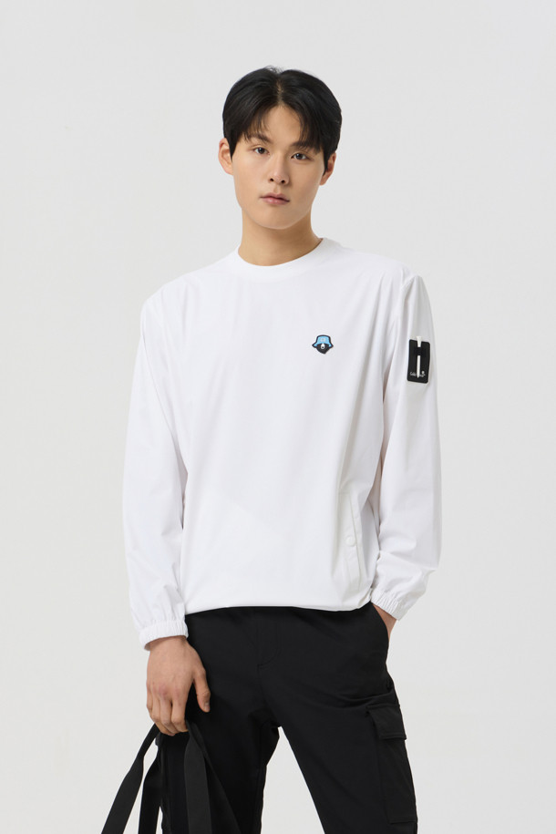 Golden Bear - 긴팔 상의 - Back Logo Woven Sweatshirt