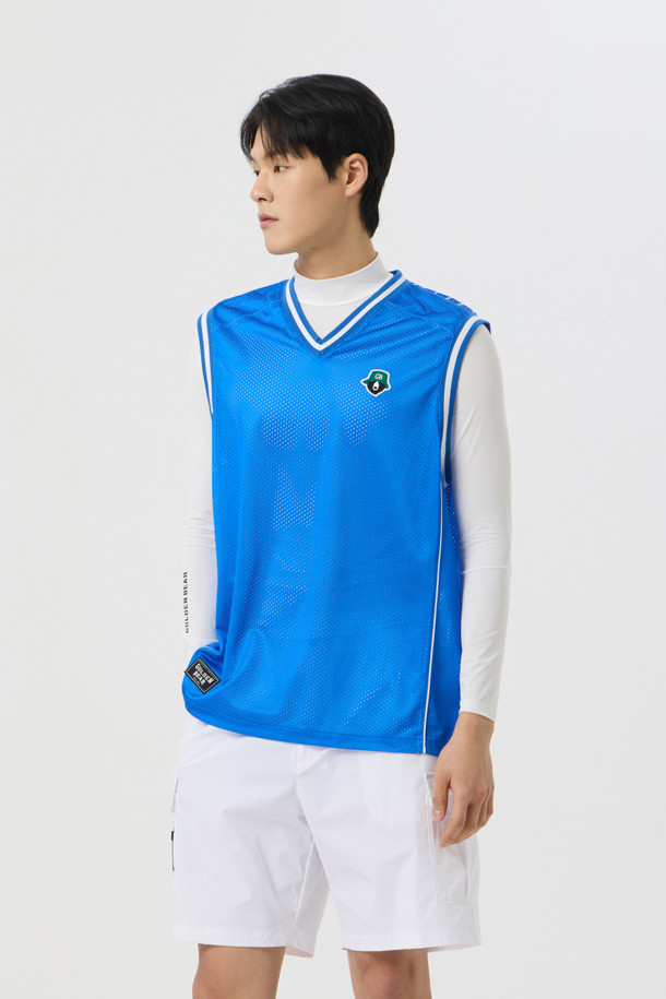 Golden Bear - 반팔티셔츠 - (UNI) Printed Back Mesh Sleeveless					 					 					