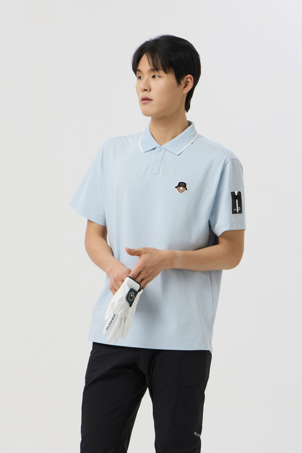 Golden Bear - 반팔티셔츠 - Essential Collar Pique T-shirt				 					 					