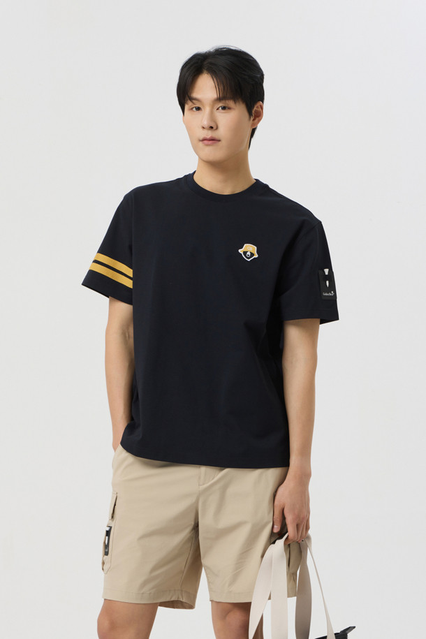 Golden Bear - 반팔티셔츠 - (UNI) Printed Back Lined Sleeves T-shirt					 					 					