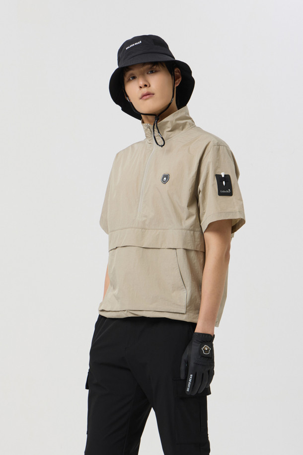 Golden Bear - 아노락/바람막이 - (UNI) Woven Half Zip Anorak