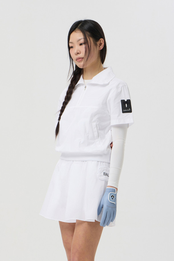 Golden Bear - 반소매 티셔츠 - (WOMEN) Ripstop Short-Sleeve Half-Zip Anorak