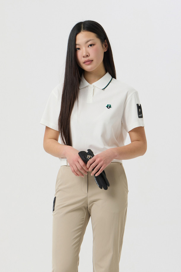 Golden Bear - 반소매 티셔츠 - (WOMEN) Basic Sleeve Polo Shirt					 					 					