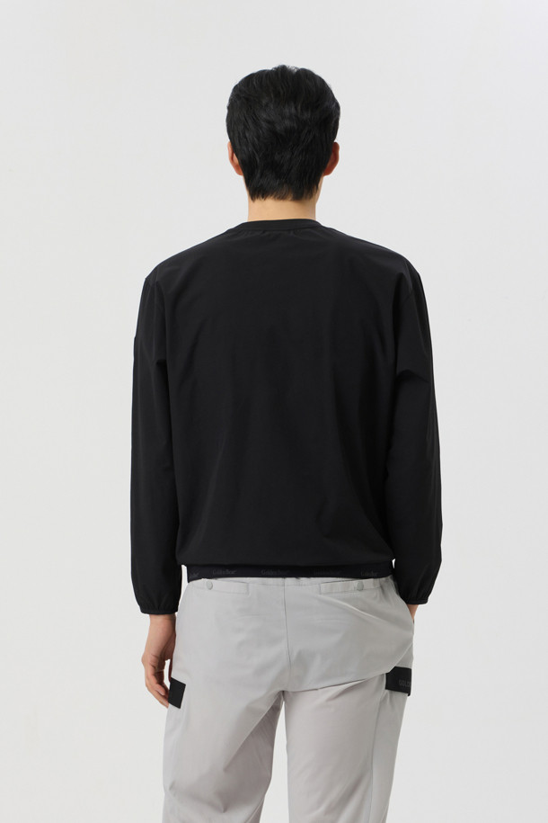 Golden Bear - 긴팔 상의 - Stretchable Woven Long Sleeves Sweatshirt