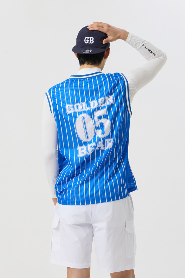 Golden Bear - 반팔티셔츠 - (UNI) Printed Back Mesh Sleeveless					 					 					