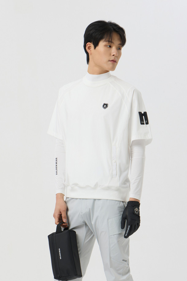 Golden Bear - 반팔티셔츠 - Stretchable Nylon Crewneck Sweatshirt