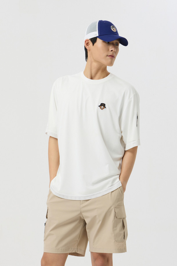 Golden Bear - 반팔티셔츠 - Mesh Layered T-shirt