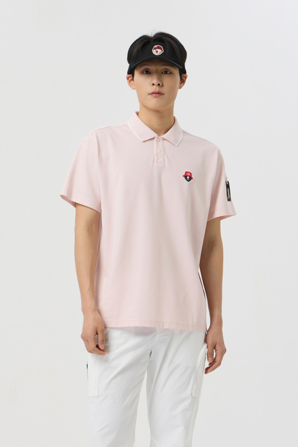 Golden Bear - 반팔티셔츠 - Essential Collar Pique T-shirt				 					 					