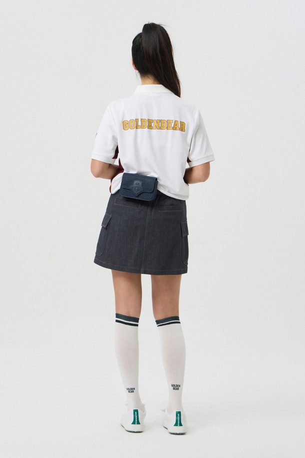 Golden Bear - 미니스커트 - (WOMEN) Denim-like Skirt					 					 					