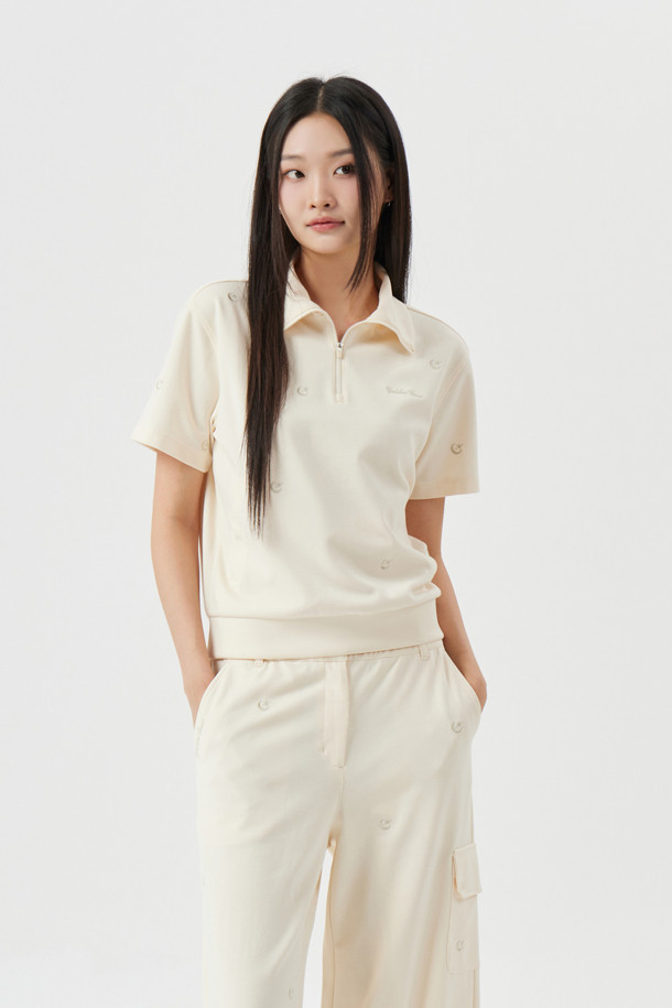 Golden Bear - 반소매 티셔츠 - (W) Moon Embroidery Set Up