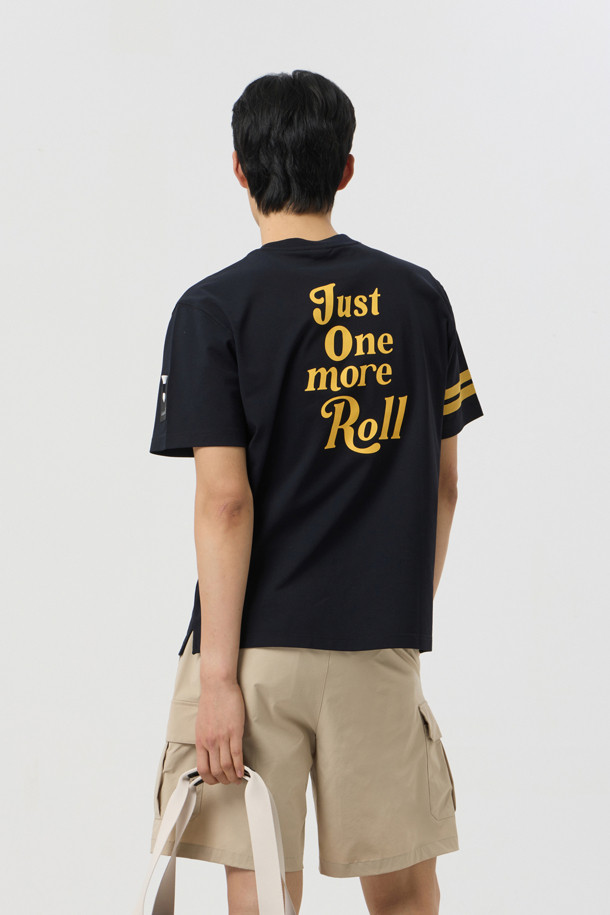 Golden Bear - 반팔티셔츠 - (UNI) Printed Back Lined Sleeves T-shirt					 					 					