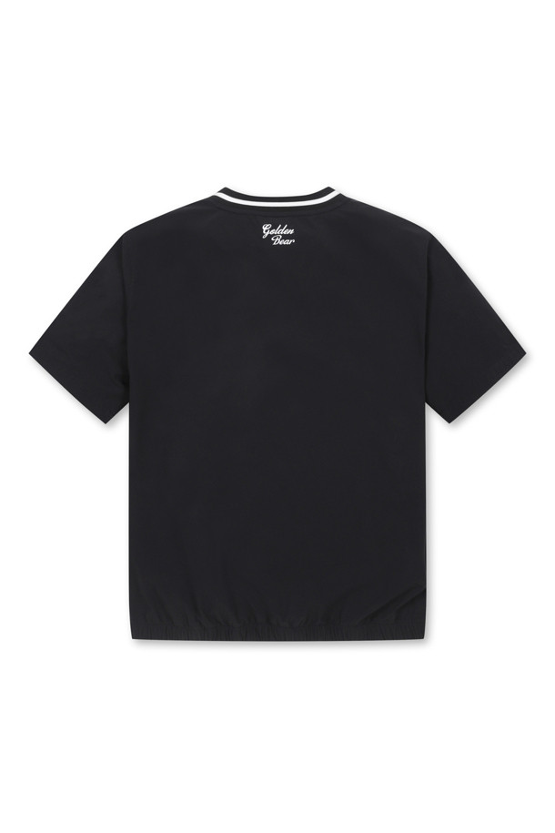 Golden Bear - 반팔티셔츠 - 1/2 Sleeves V Neck Woven Pullover