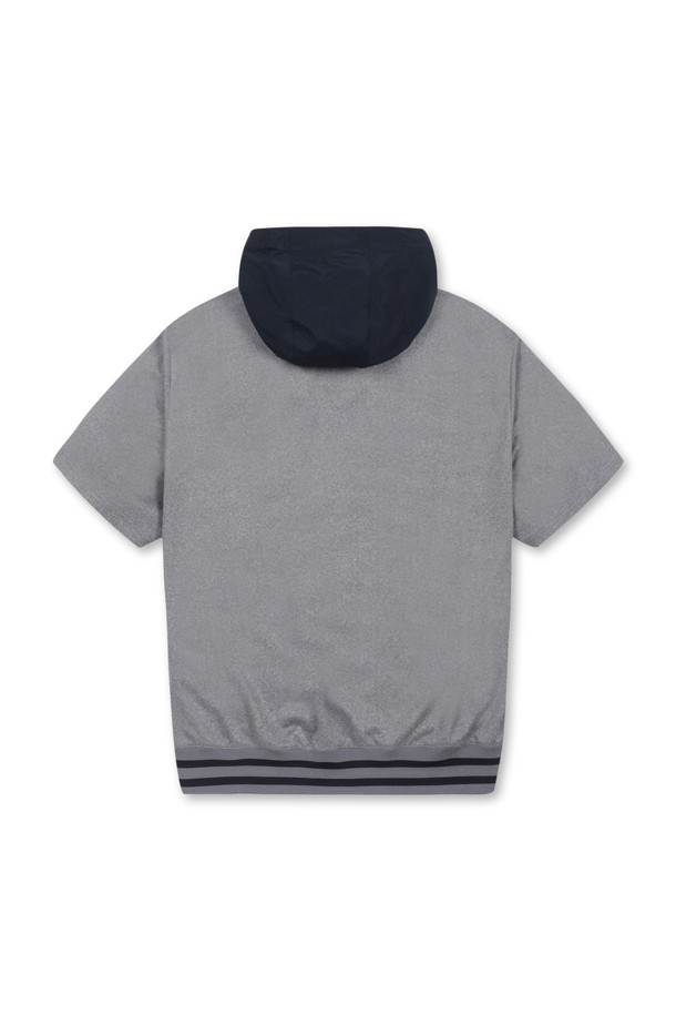 Golden Bear - 반팔티셔츠 - Woven Hoody 1/2 Sleeves T-shirt