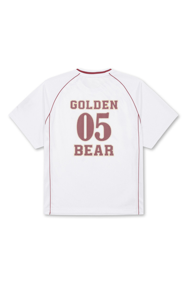 Golden Bear - 반팔 상의 - (UNI) Printed Back Mesh V-Neck Jersey					 					 					