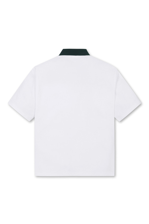 Golden Bear - 반팔티셔츠 - Slogan EMB Contrast Collar T-shirt