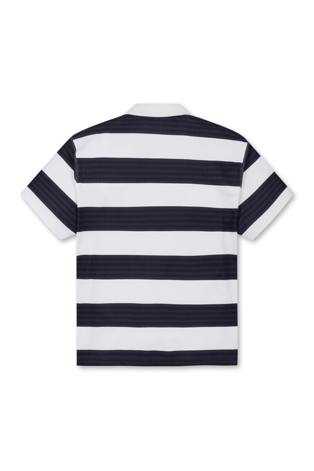 Golden Bear - 반팔티셔츠 - (UNI) Bold Stripe Collar T-Shirt