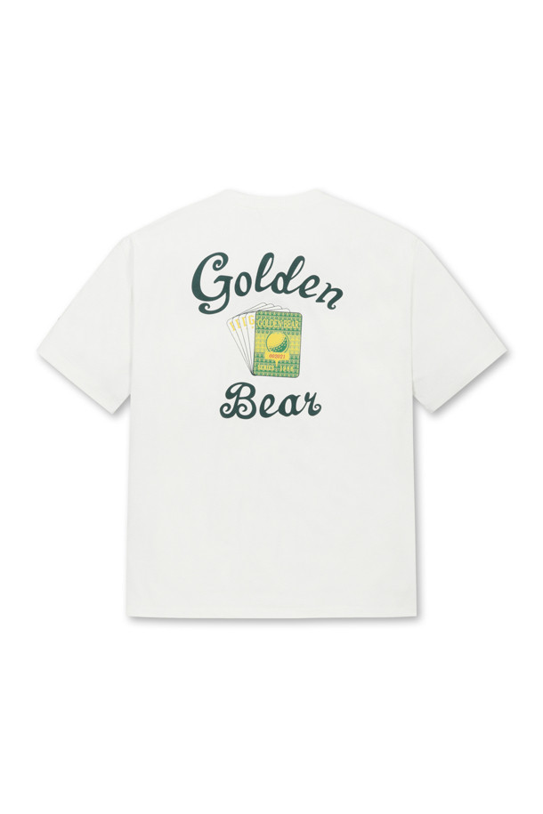 Golden Bear - 반팔티셔츠 - (UNI) SORONA Card Motif Printed Back T-shirt