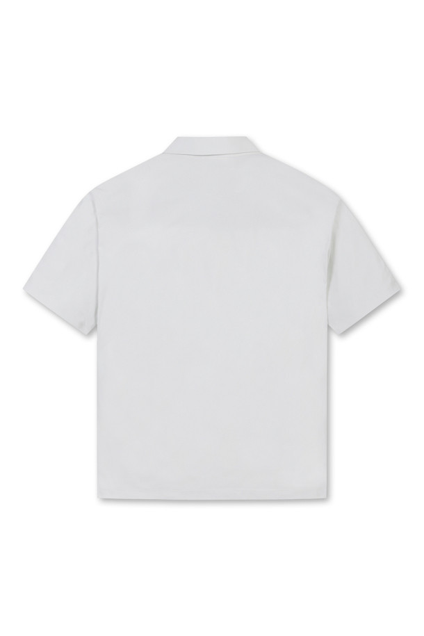 Golden Bear - 반팔티셔츠 - (UNI) Button Down Solid Collar T-shirt