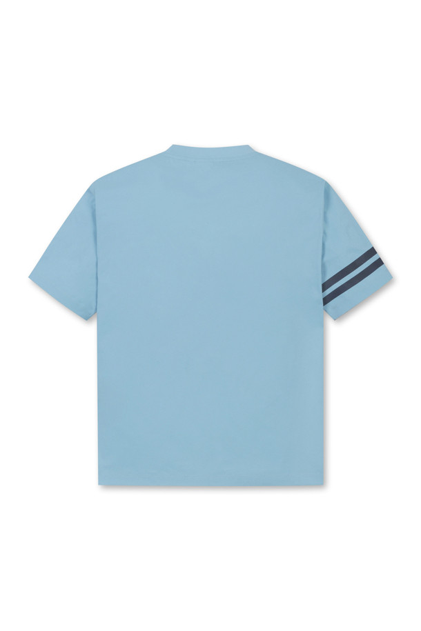 Golden Bear - 반팔티셔츠 - (UNI) Contrast Line Printed Crewneck T-shirt