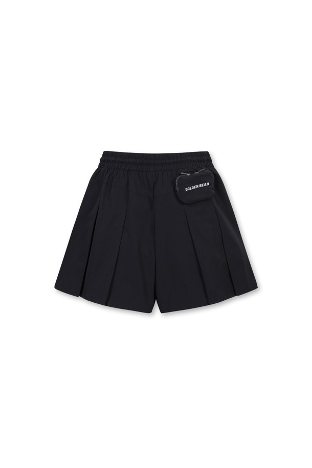 Golden Bear - 쇼트팬츠 - (WOMEN) Line Contrast Pleats Shorts