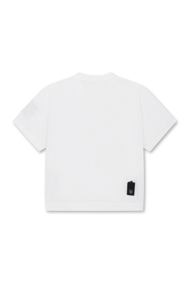 Golden Bear - 반소매 티셔츠 - (WOMEN) Stretch Woven Round T-Shirt