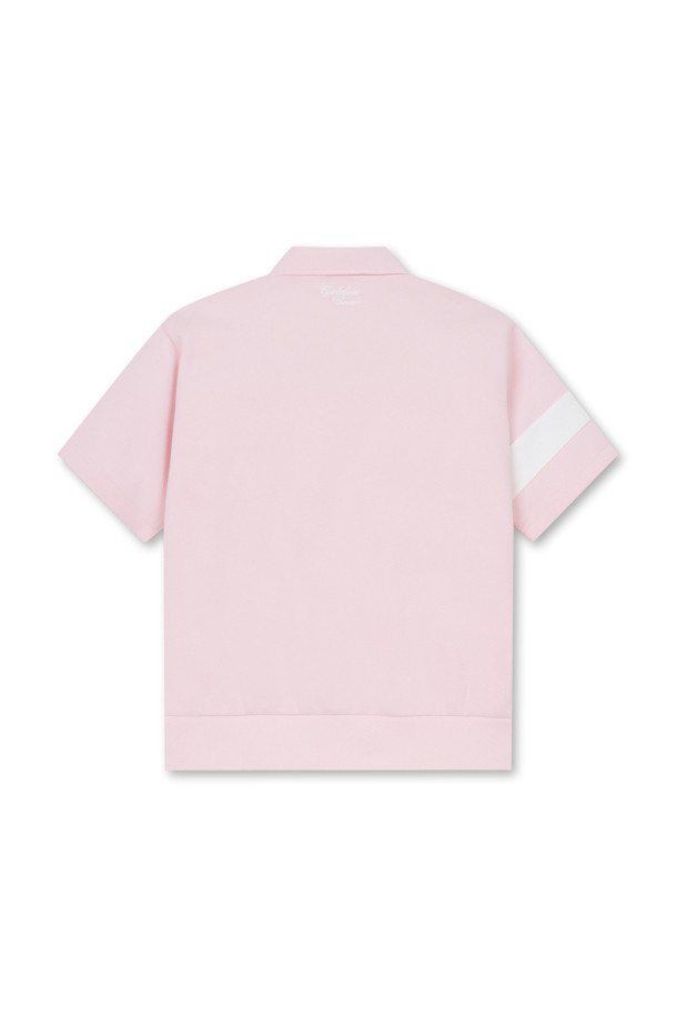 Golden Bear - 반소매 티셔츠 - (WOMEN) Borderline Sleeve Pique Polo Shirt