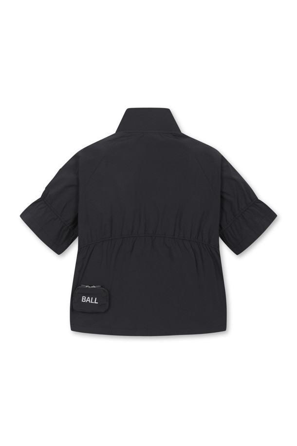 Golden Bear - 반소매 티셔츠 - (WOMEN) Shirred Half-Zip T-Shirt