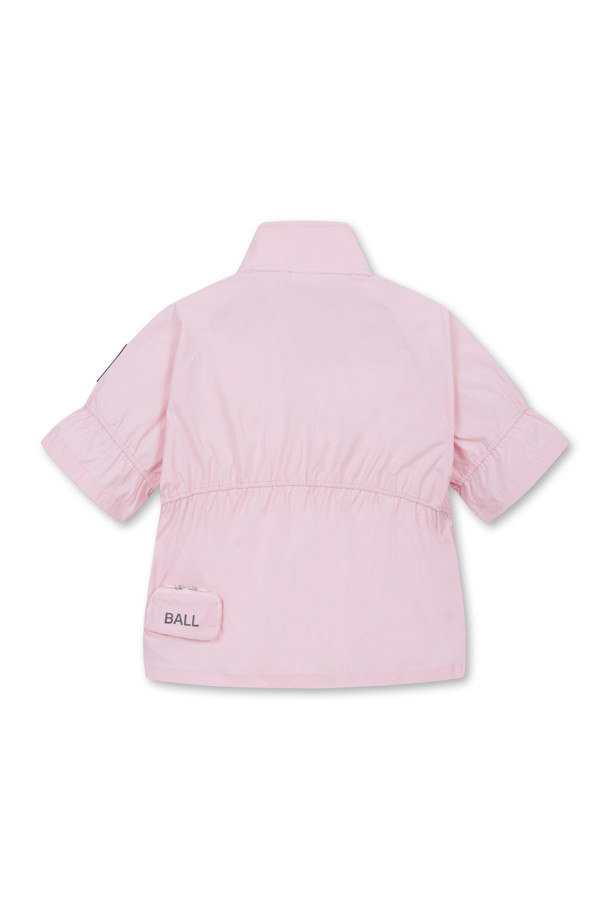 Golden Bear - 반소매 티셔츠 - (WOMEN) Shirred Half-Zip T-Shirt