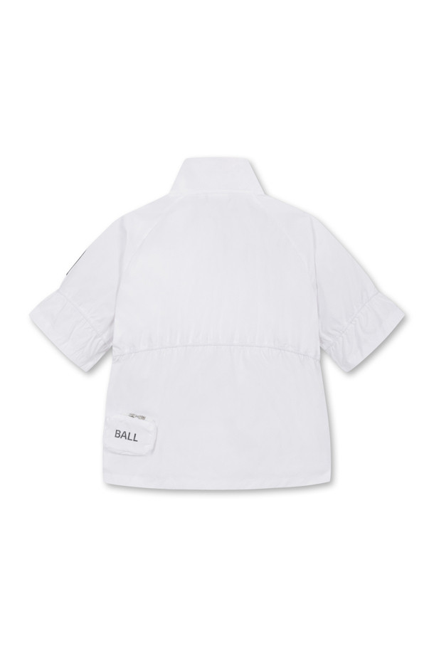 Golden Bear - 반소매 티셔츠 - (WOMEN) Shirred Half-Zip T-Shirt