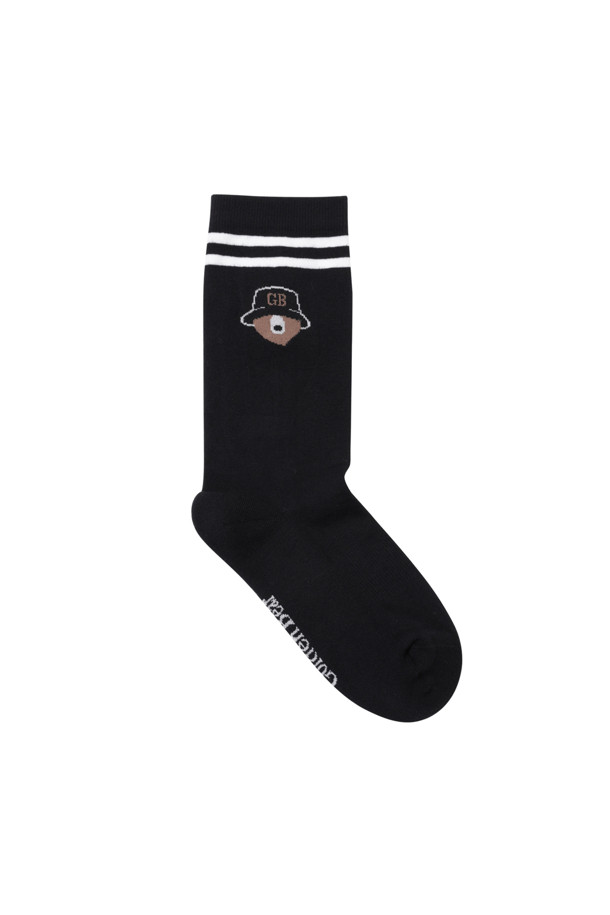 Golden Bear - 양말 - Color Stripe Bucket Bear Socks