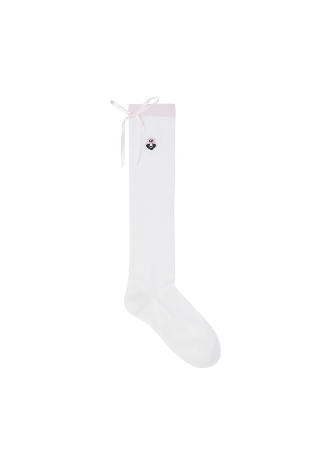 Golden Bear - 양말 - (Women's) Ribbon Tie Knee Socks