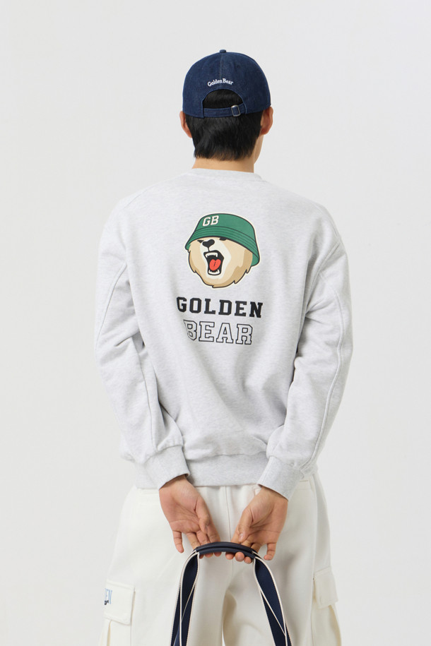 Golden Bear - 스웨트셔츠 - Back Printed Crewneck Pullover					 					 					