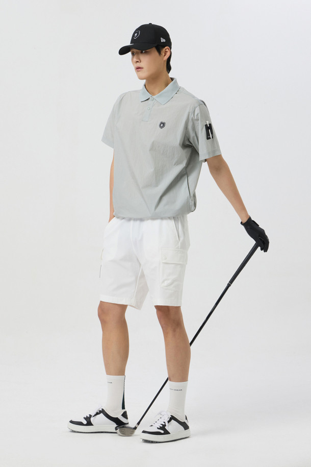 Golden Bear - 하프팬츠 - Stretchable Woven Cargo Shorts