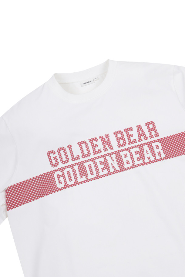 Golden Bear - 반팔티셔츠 - Chest Border Line Crewneck T-shirt