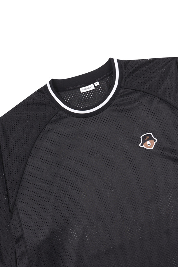 Golden Bear - 반팔 상의 - (UNI) Printed Back Mesh V-Neck Jersey