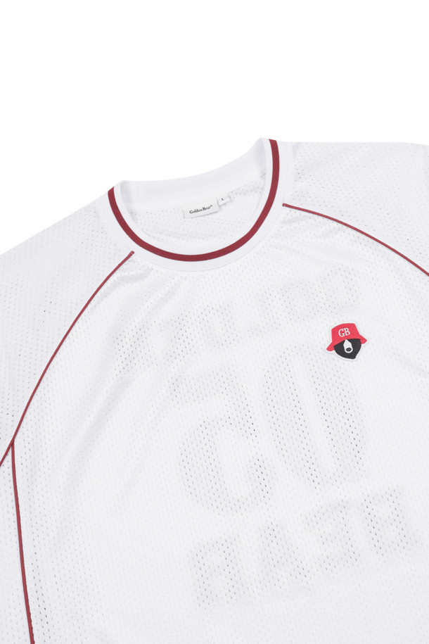 Golden Bear - 반팔 상의 - (UNI) Printed Back Mesh V-Neck Jersey					 					 					