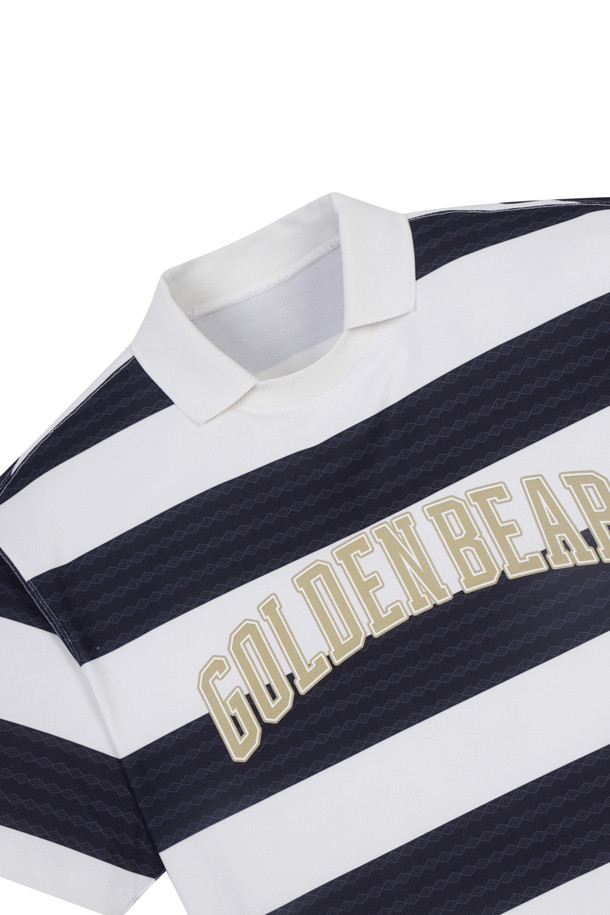 Golden Bear - 반팔티셔츠 - (UNI) Bold Stripe Collar T-Shirt