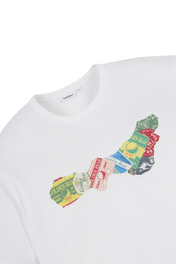 Golden Bear - 반팔티셔츠 - (UNI) Card Motif Applique T-shirt