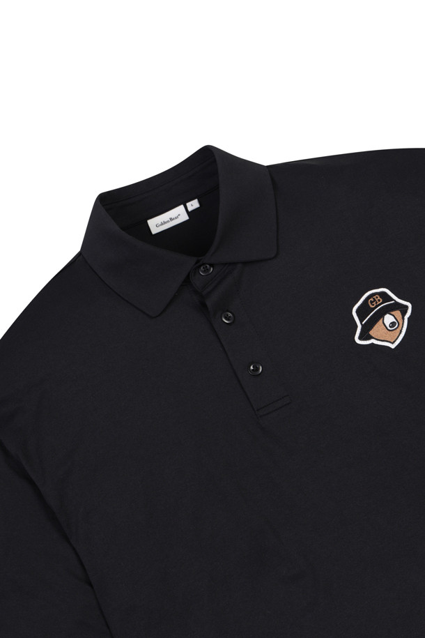 Golden Bear - 반팔티셔츠 - (UNI) Button Down Solid Collar T-shirt