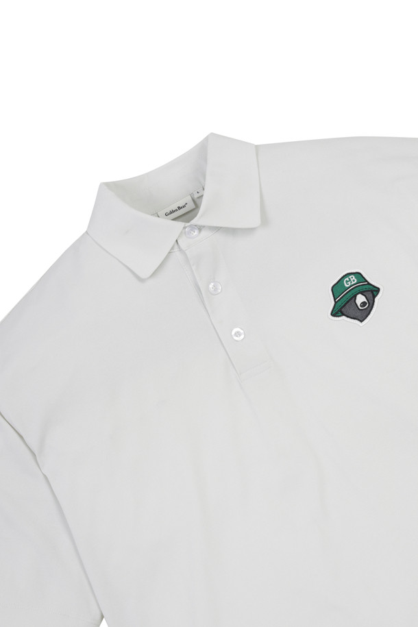 Golden Bear - 반팔티셔츠 - (UNI) Button Down Solid Collar T-shirt