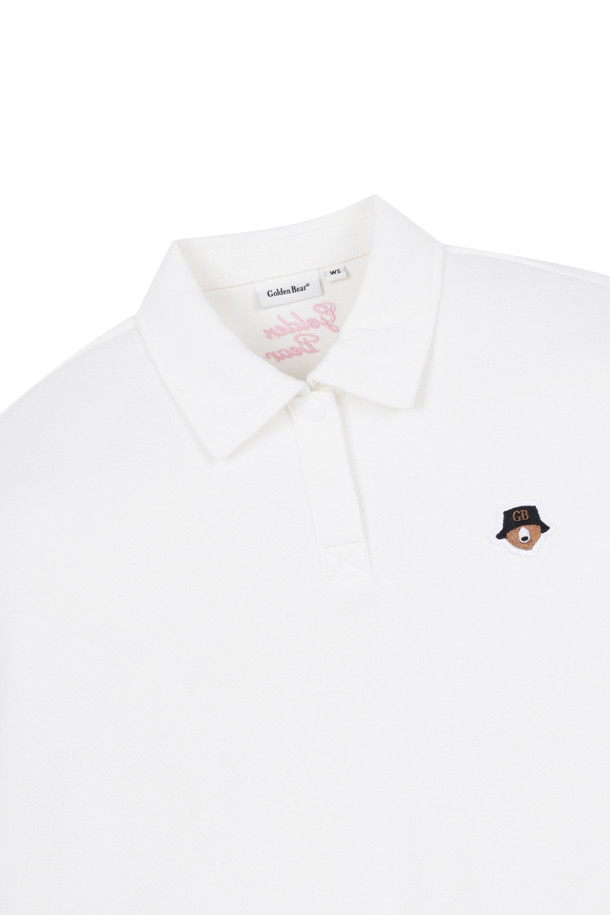 Golden Bear - 반소매 티셔츠 - (WOMEN) Borderline Sleeve Pique Polo Shirt