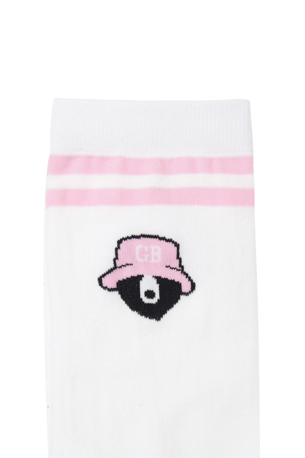 Golden Bear - 양말 - Color Stripe Bucket Bear Socks