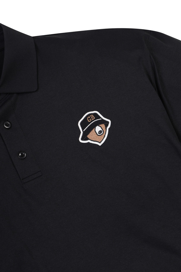 Golden Bear - 반팔티셔츠 - (UNI) Button Down Solid Collar T-shirt