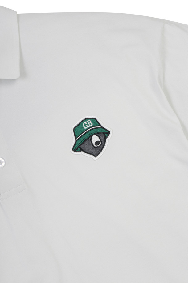Golden Bear - 반팔티셔츠 - (UNI) Button Down Solid Collar T-shirt