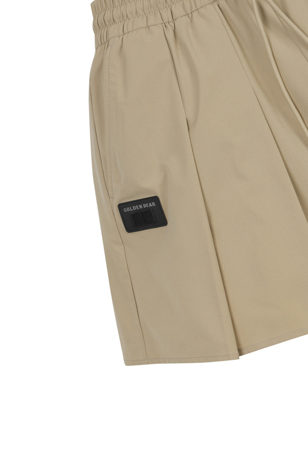 Golden Bear - 쇼트팬츠 - (WOMEN) Line Contrast Pleats Shorts