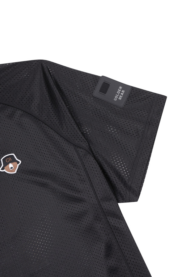 Golden Bear - 반팔 상의 - (UNI) Printed Back Mesh V-Neck Jersey