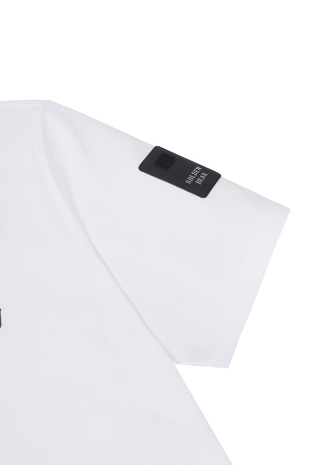 Golden Bear - 반팔티셔츠 - Slogan EMB Contrast Collar T-shirt