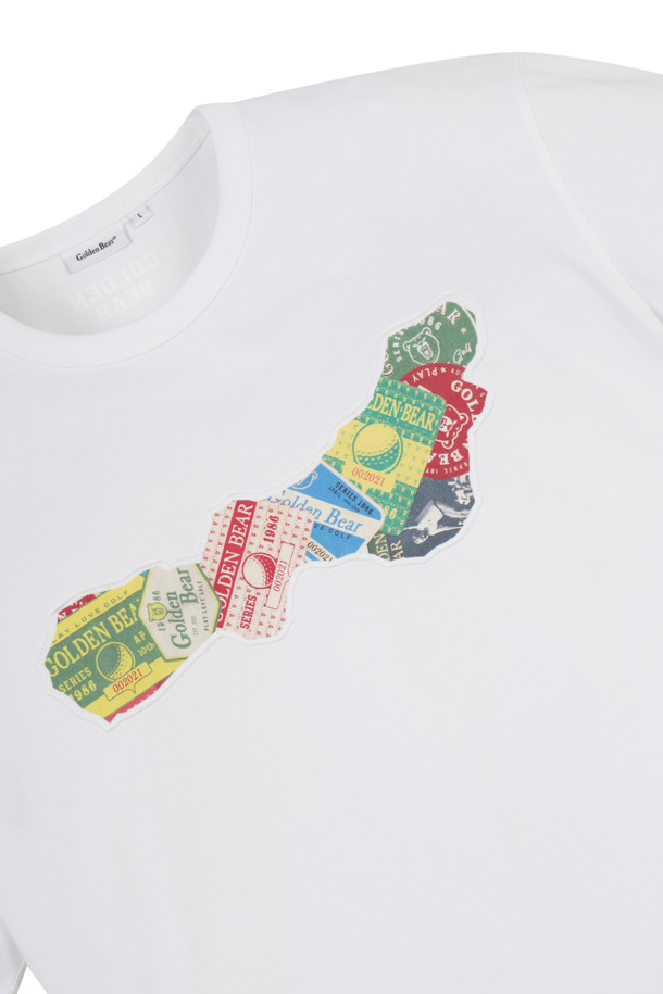 Golden Bear - 반팔티셔츠 - (UNI) Card Motif Applique T-shirt