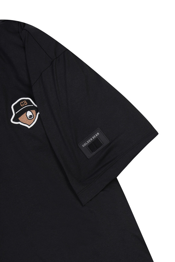 Golden Bear - 반팔티셔츠 - (UNI) Button Down Solid Collar T-shirt