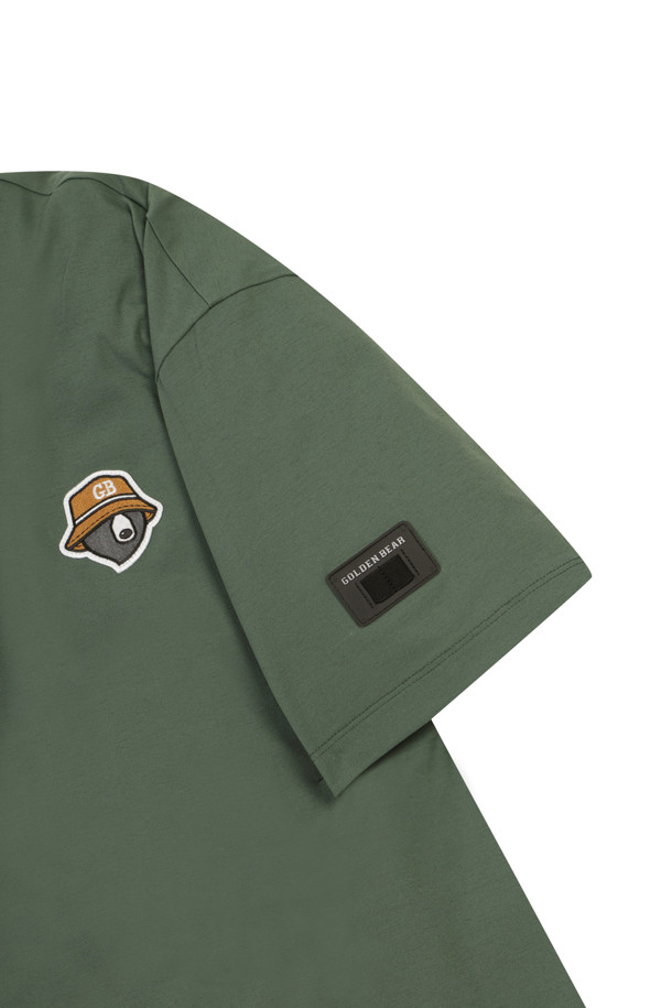 Golden Bear - 반팔티셔츠 - (UNI) Button Down Solid Collar T-shirt